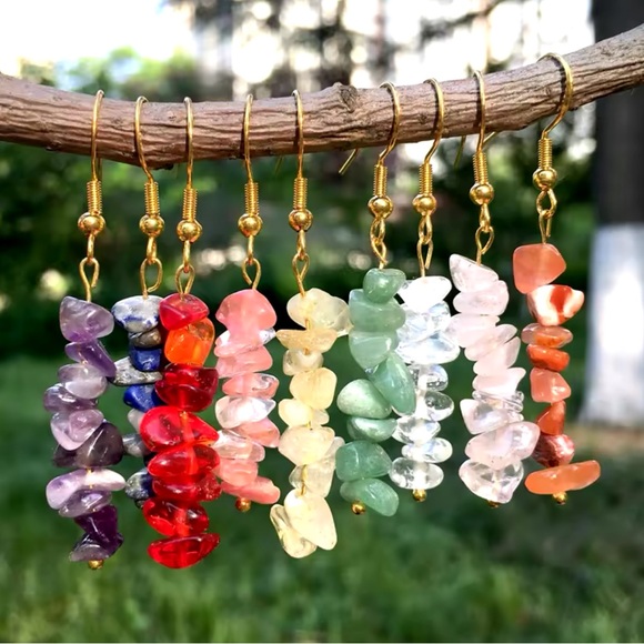 Bracelet And Earrings Set - Natural Healing Stone Aventurine - Picture 13 of 15